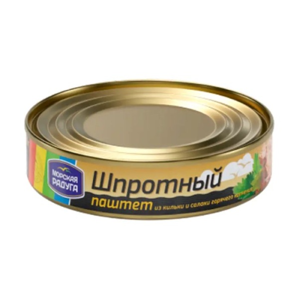 Паштет шпротный 160гр Морская Радуга 1/24