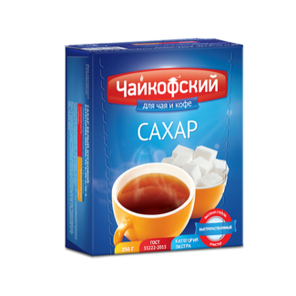 Сахар рафинад Чайкофский 250гр ГОСТ 1/40