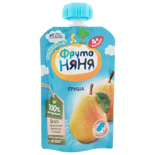 Фрутоняня пюре 90гр Груша 1/12 