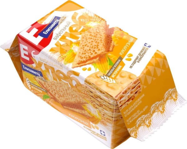 Хлебцы Елизавета вафельный кукурузный 80гр 1/20