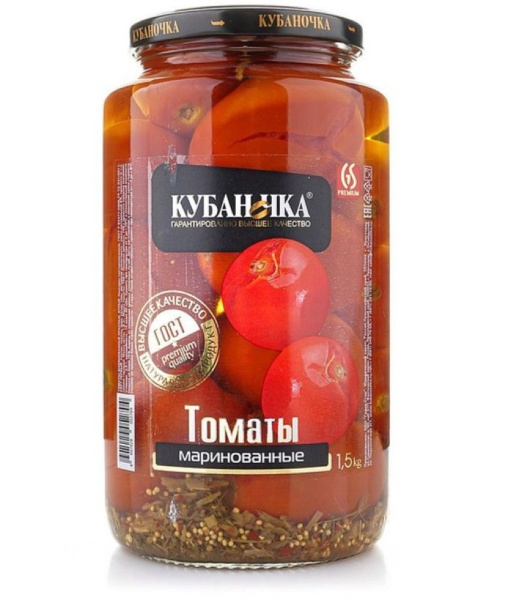 Томаты Кубаночка 1500гр марин. 1/6
