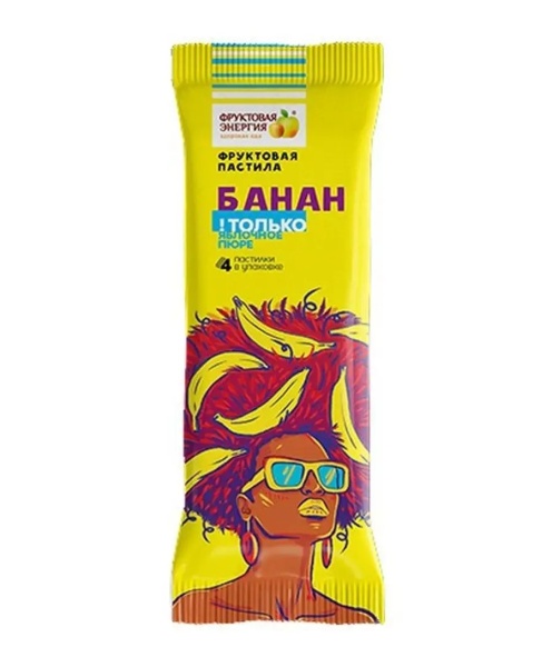 Пастила Фруктовая энергия 30гр Банан 1/12