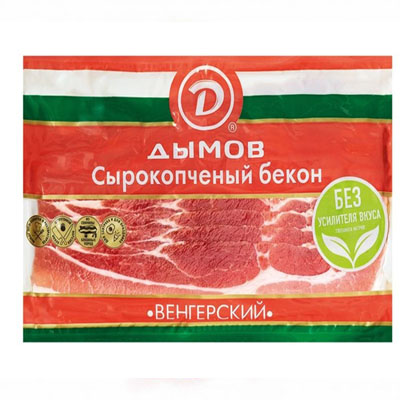 Бекон Венгерский 150гр с/к Дымов