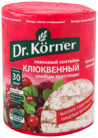 Хлебцы Доктор Кернер 100гр Злаковый коктейль клюква 