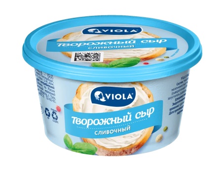 Виола 140гр Творожный сливочный сыр 1/6