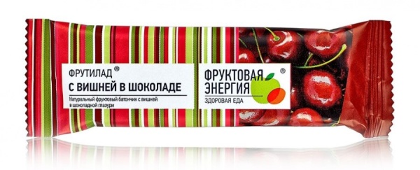 Батончик Фрутилад 40гр Вишня в шоколаде 1/20*