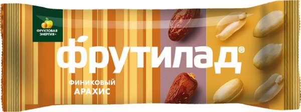 Батончик Фрутилад 42гр Финиковый с арахисом 1/20