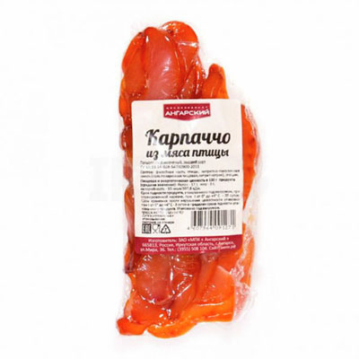 Карпаччо из мяса птицы с/к Ангарск  40 сут