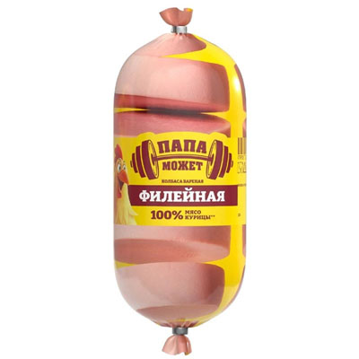 Филейная Папа Может 400гр варен.колбаса 1/8 Останкино