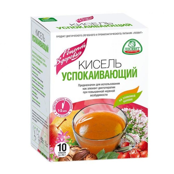 Кисель Леовит 20гр диетический Успокаивающий 1/10