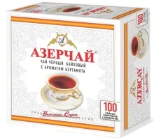 Азерчай Бергамот 100пак 1/6  130340