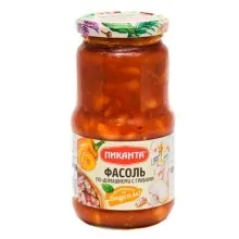 Фасоль Пиканта по-домашнему с грибами 470-530гр 1/6 