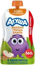 Агуша пюре 160гр ябл-груша-злаки  пауч-пак 1/12