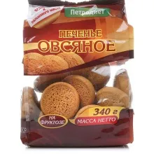 Печенье Петродиет 340гр Овсяное на фруктозе 1/15 
