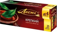Лисма чай 25пак Крепкий 1/27