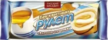 Рулет 200гр Вареная сгущенка Русск.бисквит 1/14