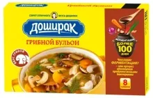 Доширак кубики грибной 80гр 1/10