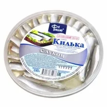 Килька в масле с луком 150гр Фише 1/18  3 мес
