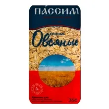 Хлопья Пассим овсяные 350гр м/у 1/12    И-21