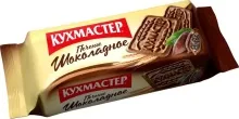 Кухмастер Печенье Шоколадное сахарное 170гр 1/24
