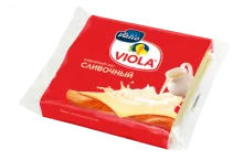 Виола 140гр сливочный в ломтиках  сыр 1/10