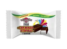 Конфеты Голицин на фруктозе 180гр Суфле птичка снежная в шок.глазури 1/18  042 