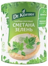 Хлебцы Доктор Кернер 80гр рисовые со сметаной и зеленью