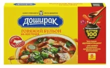 Доширак кубики говяжий 80гр 1/10