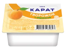Карат 230гр творожок 9% с абрикосом 1/8 