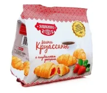 Круассаны Мини Клубничный джем 180гр Яшкино 1/8 ЯК100