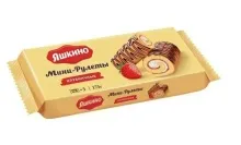 Мини-рулет Яшкино клубничные 175гр 1/15 КДВ МБ425