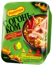 Роллтон лапша 100гр курица с соусом Огненно-острый чили 1/24