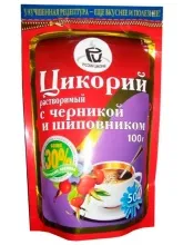 Русский Цикорий раствор 100гр с шиповником и черникой ZIP-пакет 1/12