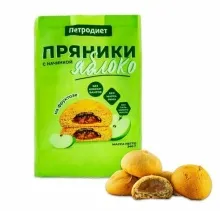 Пряники Петродиет 340гр Яблочная начинка на фруктозе 1/15 