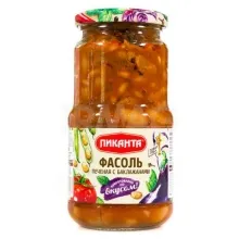 Фасоль Пиканта печеная с баклажанами 470гр 1/6 