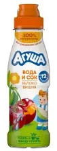 Агуша вода+сок 300мл Яблоко Вишня 1/6  