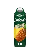 Добрый 1л Ананас/Яблоко Нектар 1/12