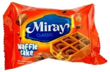 Кекс WAFFLE CAKE с шок.начинкой 45гр ш/б 1/12