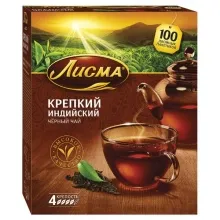 Лисма чай 100пак Крепкий 1/6