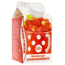 Биойогурт Любимая Чашка 2,5% Земляника 450гр п/п 1/20 Янта   