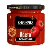 Кубаночка томат.паста 200гр ст/б 1/12