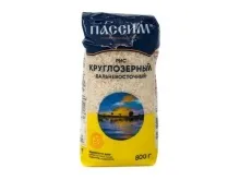 Рис круглозерный Дальневосточный 800гр Пассим 1/12  Ж-03