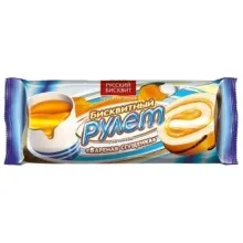 Рулет 175гр Вареная сгущенка Русск.бисквит 1/14