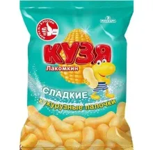 Кузя Лакомкин 140гр кукурузные снэки 1/12 6 мес.