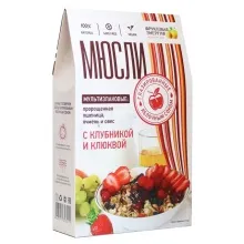 Мюсли Фруктовая Энергия 310гр глаз яблочн сок/пророщ пшениц/ягоды 1/7