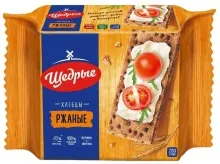 Хлебцы Щедрые 200гр Ржаные 1/12