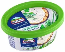 Хохланд 140гр творожный с зеленью сыр ванночка 1/6 