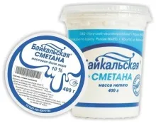Сметана 10% 400гр стакан 1/4 Янта 