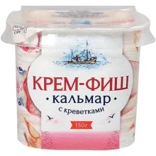 Паста рыбная Крем-Фиш Кальмар с креветками 150гр 1/6