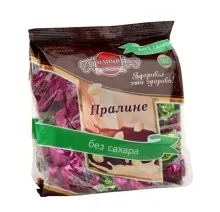 Конфеты Голицин на фруктозе 180гр Пралине горькое 1/18 